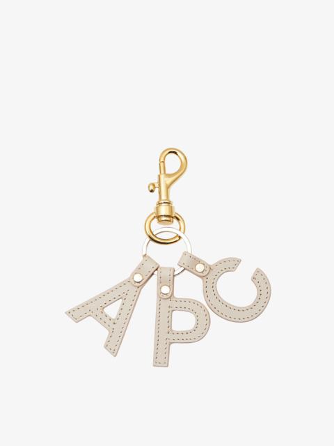 LETTRES A.P.C. KEYCHAIN