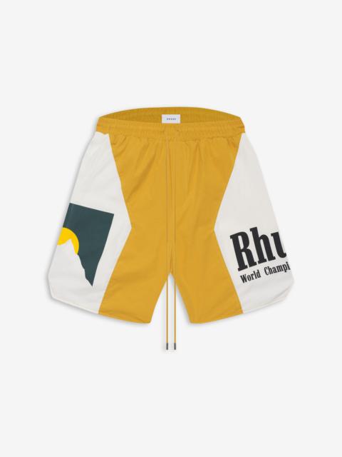 RHUDE PANEL LOGO SHORT