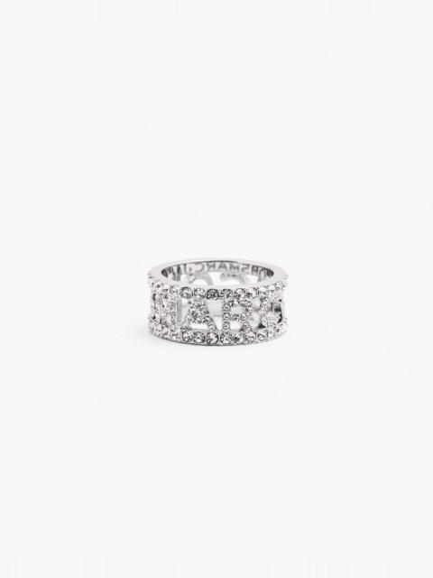 THE MONOGRAM PAVE RING