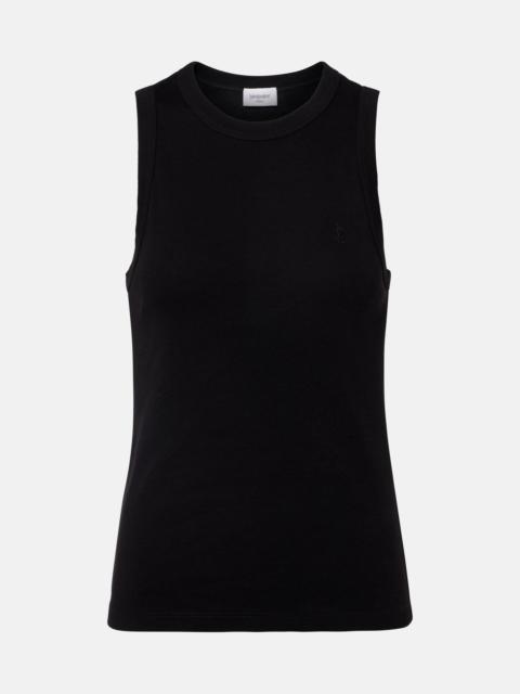 Cassandre ribbed-knit cotton tank top