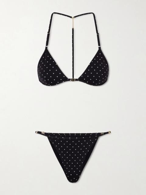Polka-dot Printed Jersey Bikini