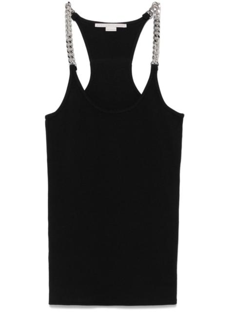 chain-link detail tank top