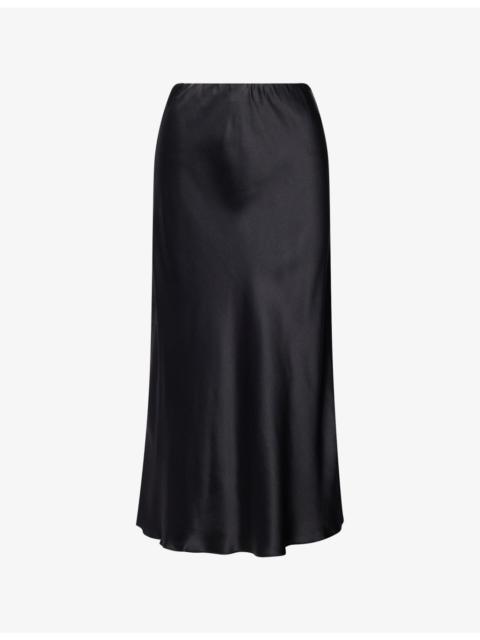 Marcia Silk Midi Skirt