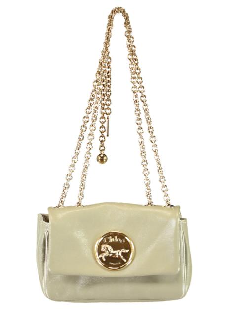Small Chloé Heritage Shoulder Bag - Beige