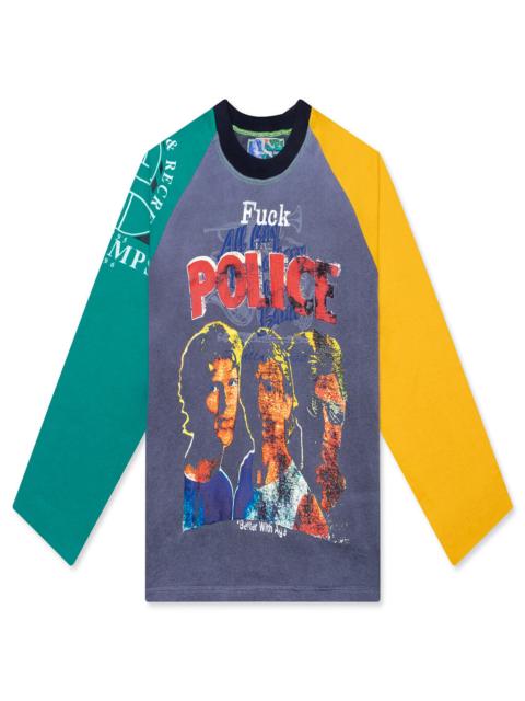 STINGER RAGLAN TEE - BLACK/MULTI