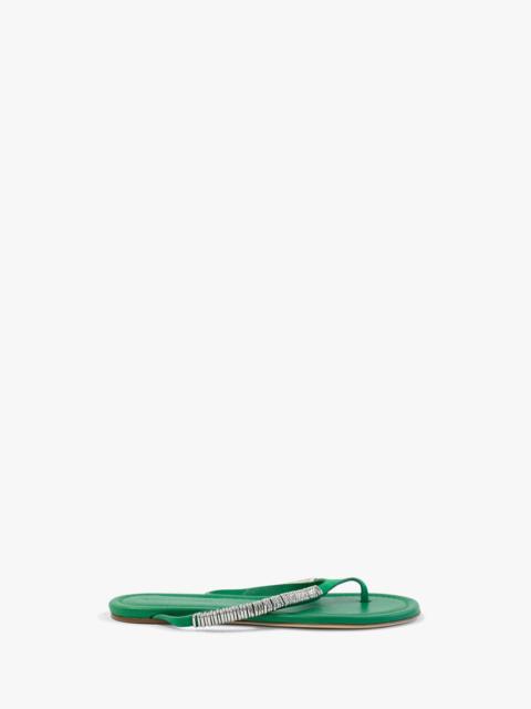 Frida Pierced Suede Flip Flop