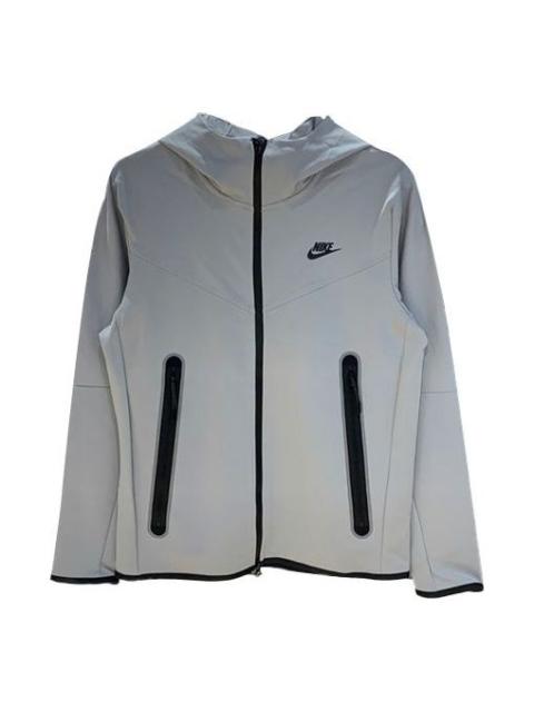 Nike hooded Breathable Windproof Jacket Silver CU4480-077