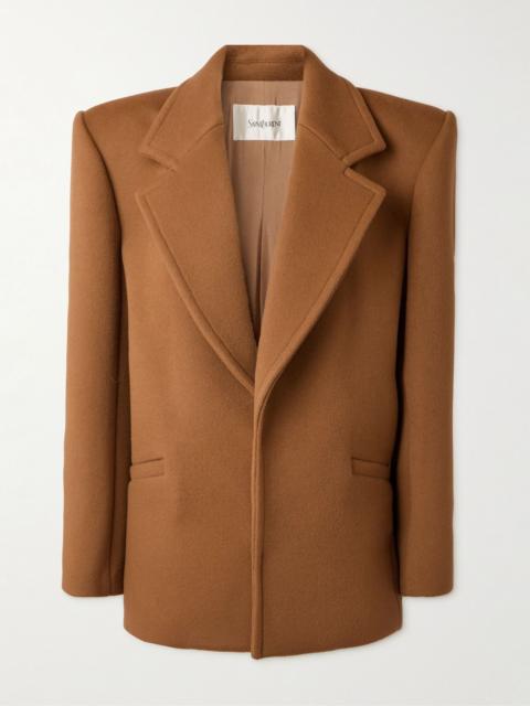 Oversized wool coat Camel
