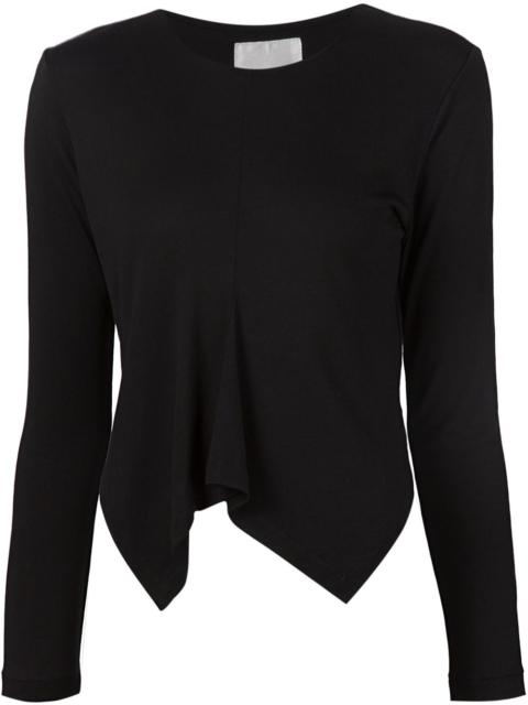 asymmetric hem longsleeve T-shirt