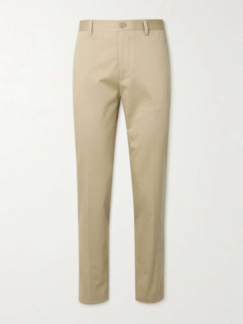 Straight-Leg Stretch-Cotton Twill Chinos