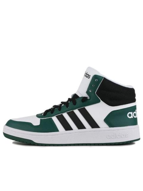 adidas neo Hoops 2.0 Mid 'Black Green' FW5995