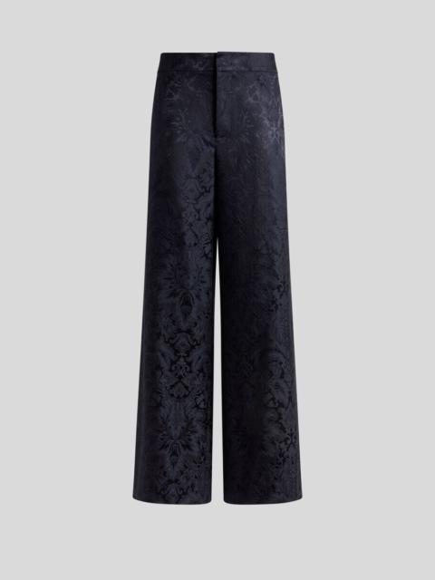 SILK-BLEND JACQUARD PALAZZO TROUSERS