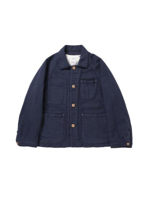 COVERALL MOLESKIN DMGD W BLUE