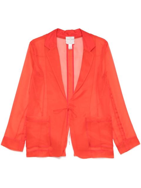 silk blazer