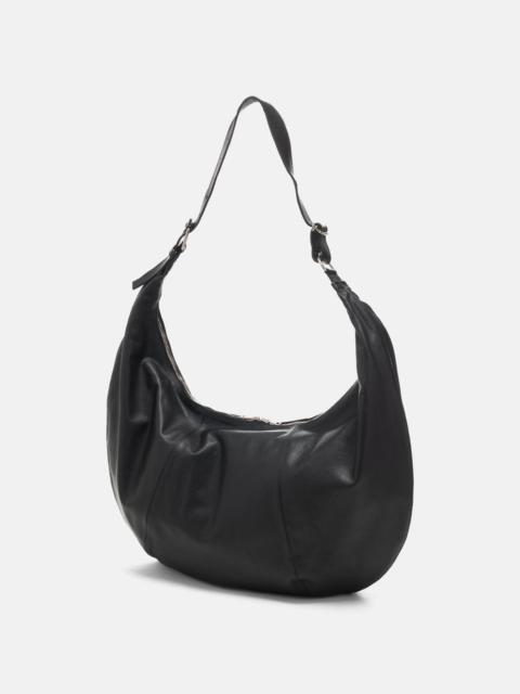 Calf Leather Circle Bag Black