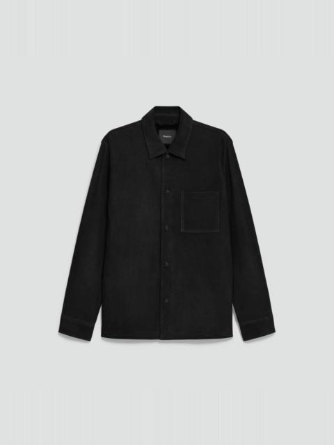 Snap Overshirt in Suede
