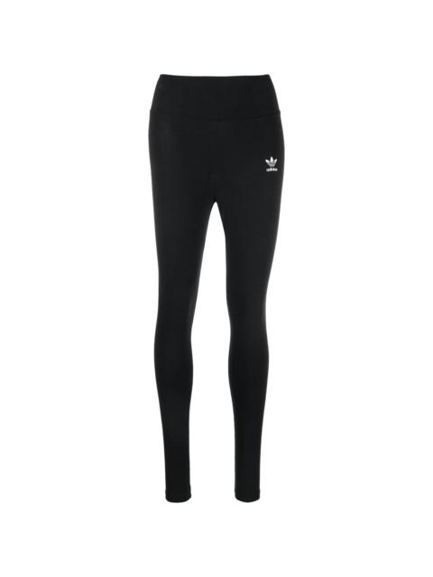trefoil logo cotton leggings