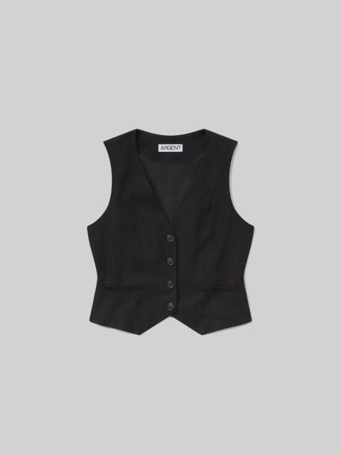 Waistcoat Linen Twill
In Black
