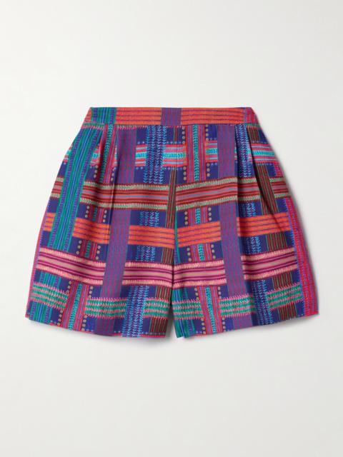 Printed Voile Shorts