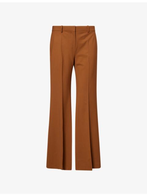 Fluid Wide-Leg Wool Trousers