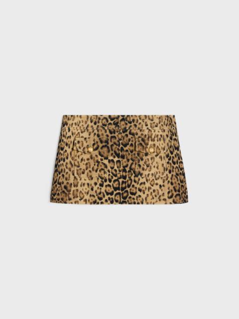 bandeau mini skirt in double wool