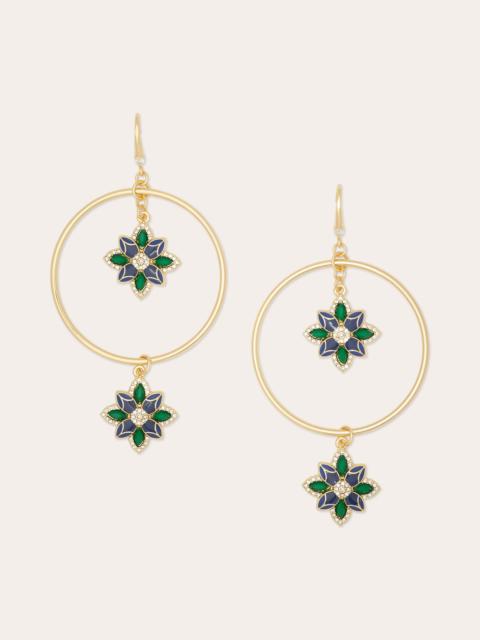 Camila Flower Charm Earrings