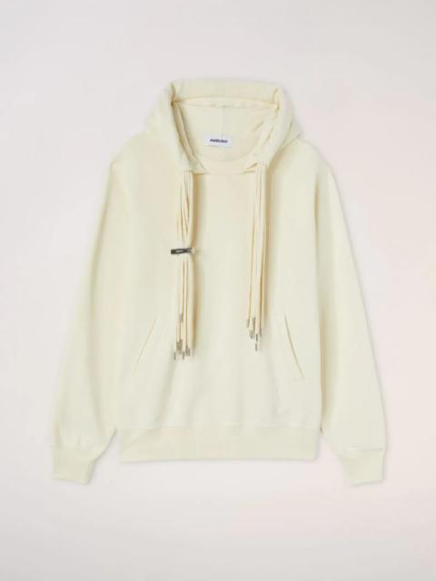 multi-cord long-sleeve hoodie