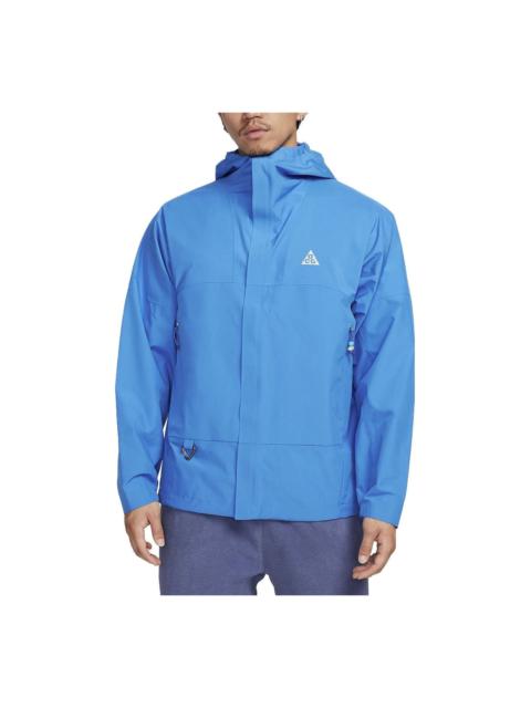 Nike Acg Sf Cascade Rain Hoodie Jacket 'Blue' DV9416-435