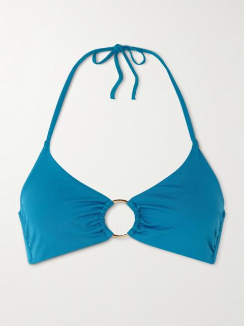 Hamburg Embellished Halterneck Bikini Top