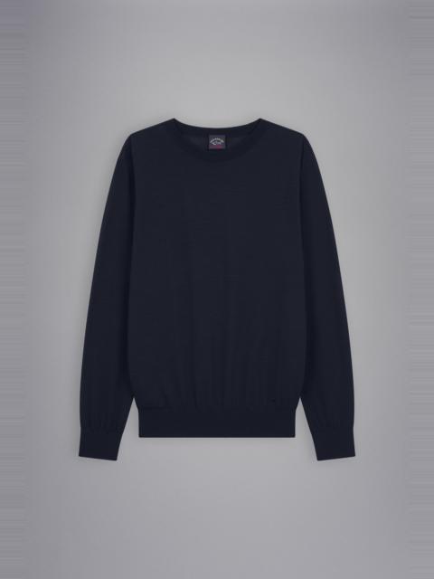 WINTER SUMMER MERINO WOOL EXTRA-FINE CREW NECK