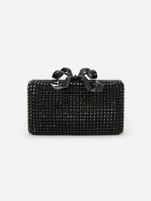 Black Crystal Box Clutch