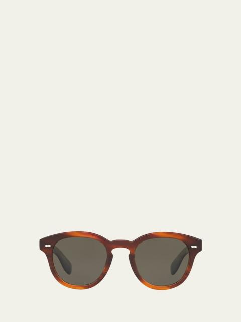 Cary Grant Oval Polarized Acetate Sunglasses