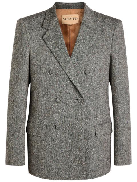 Valentino Garavani Double-breasted Tweed Blazer