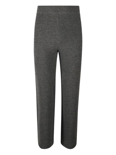 ribbed knitted trousers