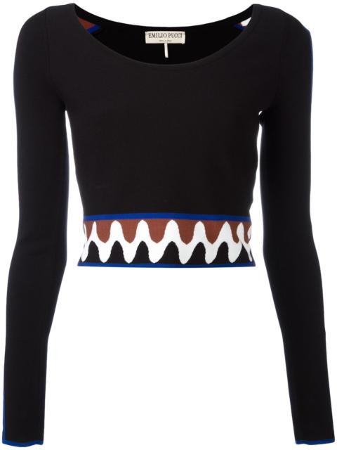 wave pullover crop top