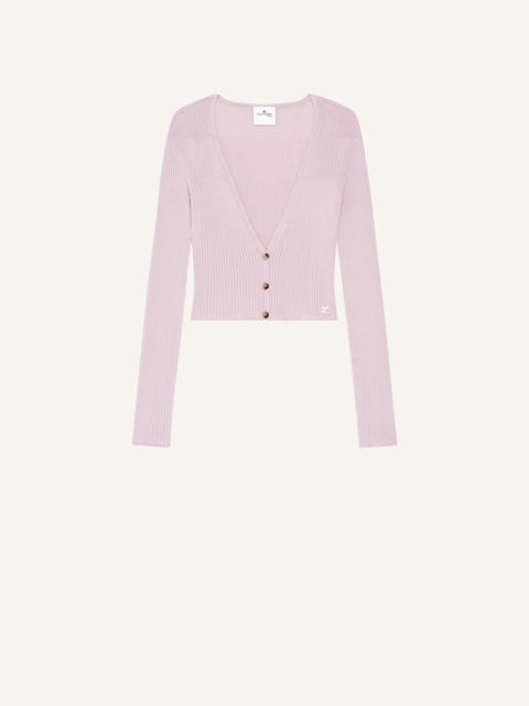 SOLAR LIGHT RIB CARDIGAN