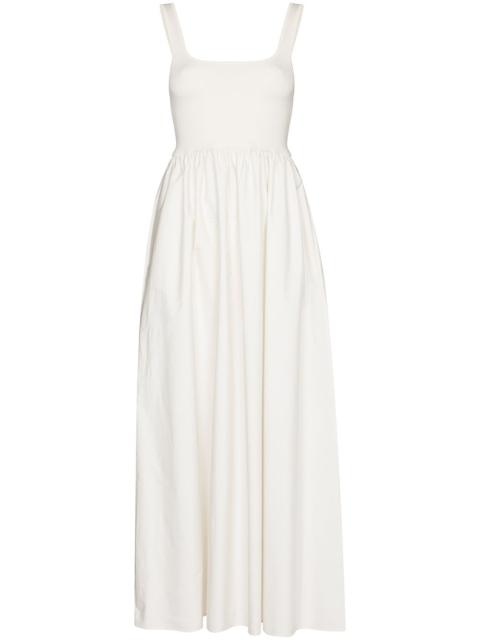 square-neck sleeveless maxi dress