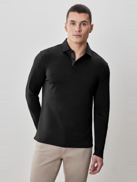 The Barakett Long Sleeve Herringbone Polo