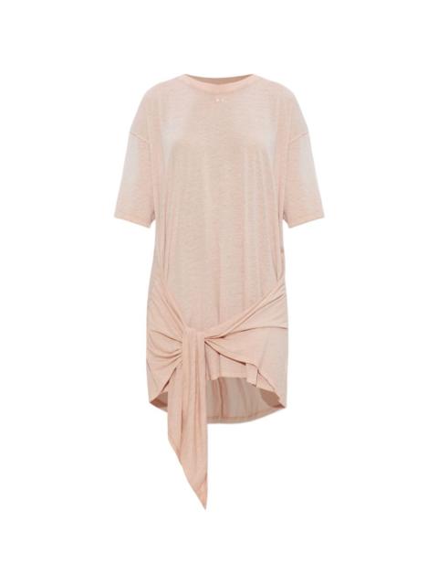 knot-detail mini dress