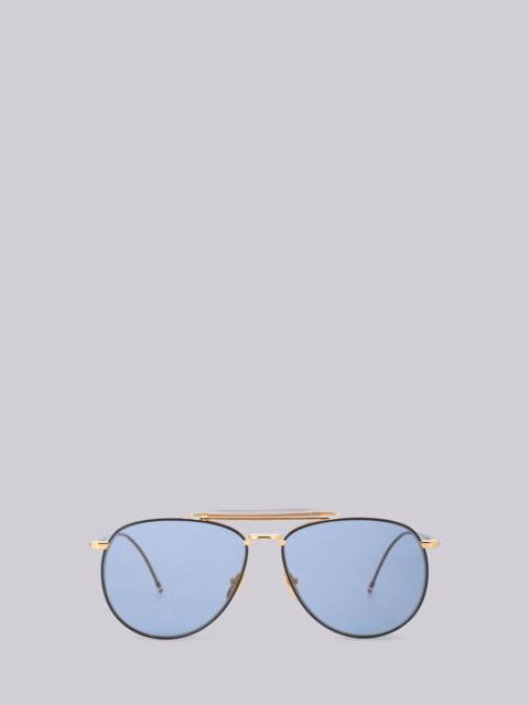 TB015 - Gold Aviator Sunglasses