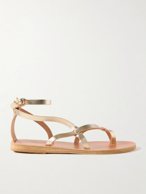 Tomi Metallic Leather Sandals