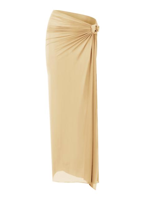 Pollera Jersey Maxi Skirt yellow