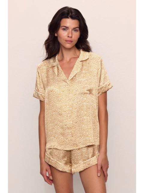 Inez Washable Silk Printed Short PJ Set