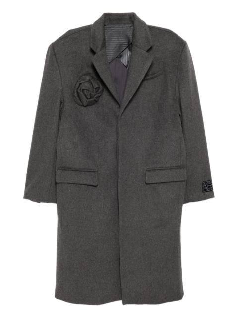 floral-embellishment coat