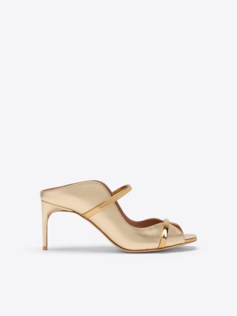 Noah 70 Gold Metallic Leather Sandals