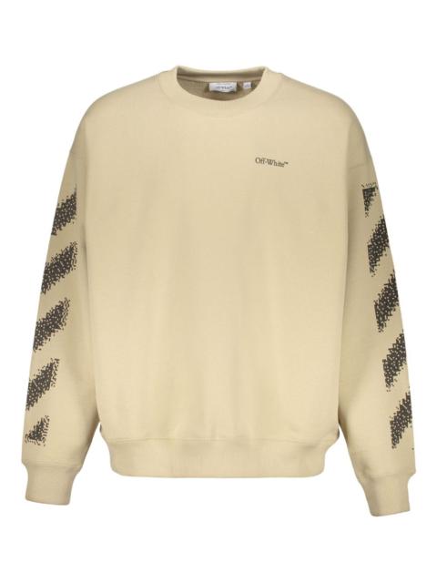 diagonal-stripe long-sleeve sweatshirt