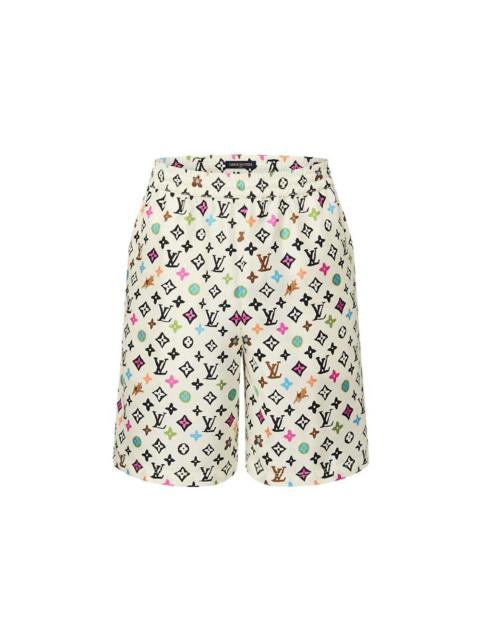 Louis Vuitton by Tyler, the Creator Monogram Printed Silk Shorts Multicolor