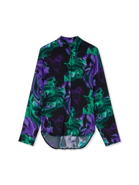 Shirt with "Magma" print