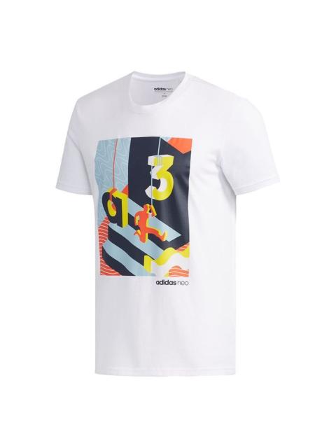 adidas neo CS RIS T-Shirt 'White Shoyel' EJ7063