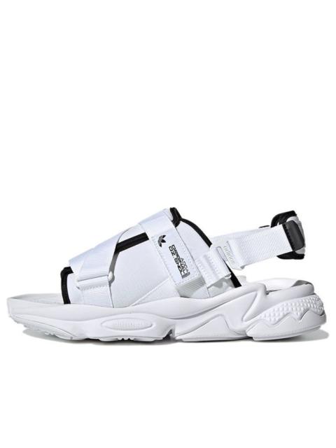 adidas originals Ozweego Sandal Minimalistic White Sandals 'White Black' H67276
